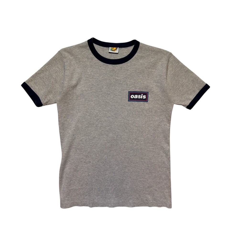 1996 oasis band promo ringer tee